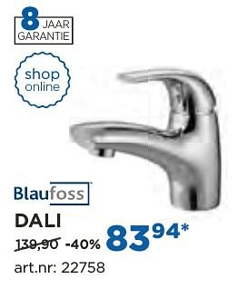 Promoties Dali wastafelkranen - Blaufoss - Geldig van 04/10/2016 tot 29/10/2016 bij X2O