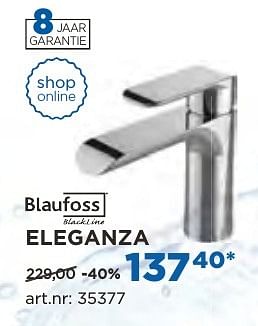 Promoties Eleganza wastafelkranen - Blaufoss - Geldig van 04/10/2016 tot 29/10/2016 bij X2O