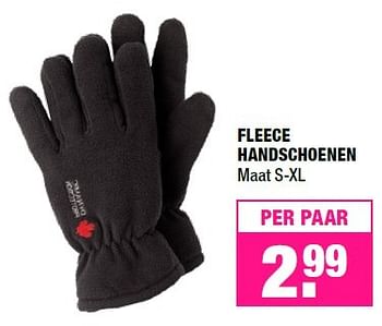 Promotions Fleece handschoenen - Produit Maison - Big Bazar - Valide de 10/10/2016 à 23/10/2016 chez Big Bazar