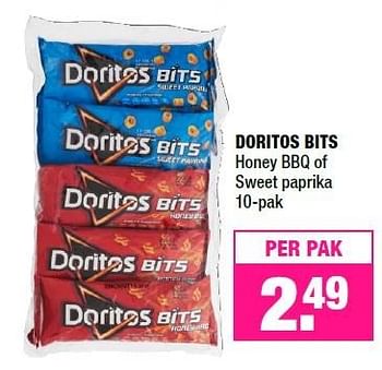 Promoties Doritos bits honey bbq of sweet paprika - Doritos - Geldig van 10/10/2016 tot 23/10/2016 bij Big Bazar