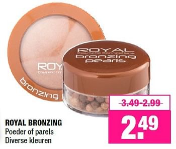 Promoties Royal bronzing poeder of parels - Royal - Geldig van 10/10/2016 tot 23/10/2016 bij Big Bazar