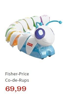 Promoties Fisher-price co-de-rups - Fisher-Price - Geldig van 07/10/2016 tot 03/11/2016 bij Bol.com