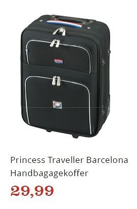Promoties Princess traveller barcelona handbagagekoffer - Princess Traveller - Geldig van 07/10/2016 tot 03/11/2016 bij Bol.com