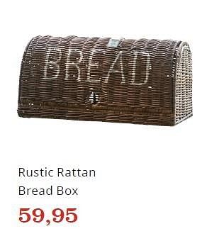 Promoties Rustic rattan bread box - Huismerk - Bol.com - Geldig van 07/10/2016 tot 03/11/2016 bij Bol.com
