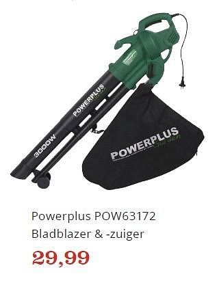 Promotions Powerplus pow63172 bladblazer + -zuiger - Powerplus - Valide de 07/10/2016 à 03/11/2016 chez Bol.com