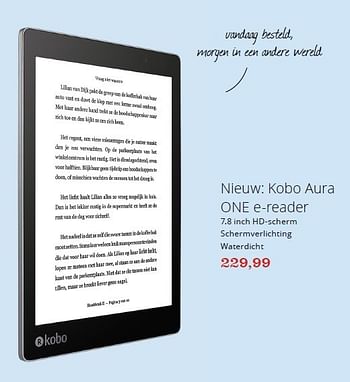 Promotions Kobo aura one e-reader - Kobo - Valide de 07/10/2016 à 03/11/2016 chez Bol.com
