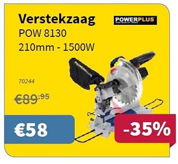 Promoties Powerplus verstekzaag pow8130 - Powerplus - Geldig van 06/10/2016 tot 19/10/2016 bij Cevo Market