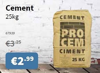 Promoties Cement - PROCEM - Geldig van 06/10/2016 tot 19/10/2016 bij Cevo Market