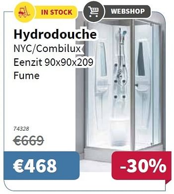 Promoties Hydrodouche nyc-combilux - Huismerk - Cevo - Geldig van 06/10/2016 tot 19/10/2016 bij Cevo Market