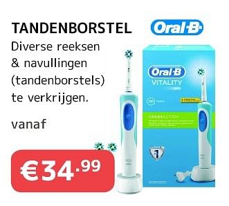 Promotions Oral-b tandenborstel - Oral-B - Valide de 06/10/2016 à 19/10/2016 chez Cevo Market