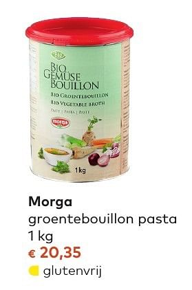 Promotions Morga groentebouillon pasta - Morga - Valide de 05/10/2016 à 01/11/2016 chez Bioplanet