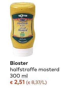 Promoties Bioster halfstraffe mosterd - Bioster - Geldig van 05/10/2016 tot 01/11/2016 bij Bioplanet