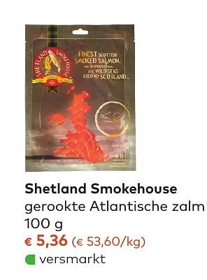 Promoties Shetland smokehouse gerookte atlantische zalm - Shetland Smokehouse - Geldig van 05/10/2016 tot 01/11/2016 bij Bioplanet