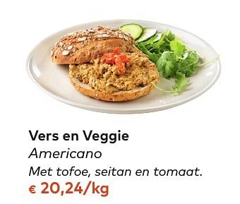 Promoties Vers en veggie americano - Vers en Veggie - Geldig van 05/10/2016 tot 01/11/2016 bij Bioplanet