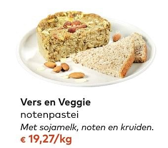 Promoties Vers en veggie notenpastei - Vers en Veggie - Geldig van 05/10/2016 tot 01/11/2016 bij Bioplanet