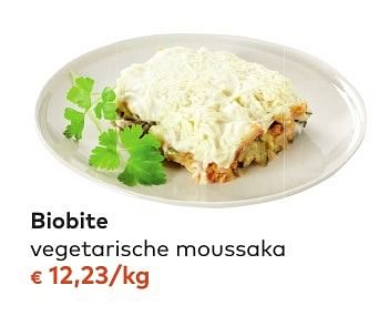Promoties Biobite vegetarische moussaka - Biobite - Geldig van 05/10/2016 tot 01/11/2016 bij Bioplanet