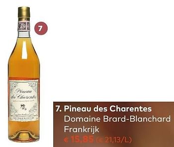 Promotions Pineau des charentes domaine brard-blanchard - Vins blancs - Valide de 05/10/2016 à 01/11/2016 chez Bioplanet