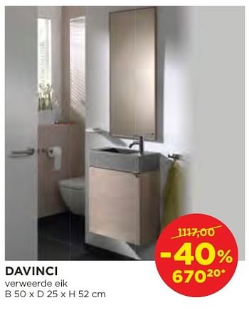 Promoties Davinci toiletmeubelen - Balmani - Geldig van 04/10/2016 tot 29/10/2016 bij X2O