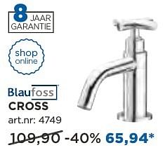 Promoties Cross koudwaterkranen - Blaufoss - Geldig van 04/10/2016 tot 29/10/2016 bij X2O