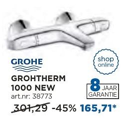 Promotions Grohe grohtherm 1000 new - Grohe - Valide de 04/10/2016 à 29/10/2016 chez X2O