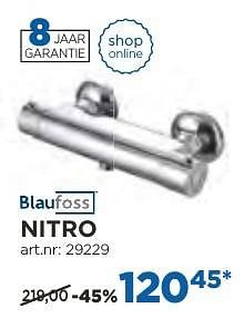 Promotions Nitro thermostatische douchekranen - Blaufoss - Valide de 04/10/2016 à 29/10/2016 chez X2O
