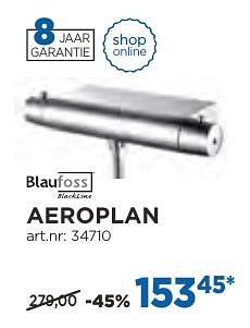 Promotions Aeroplan thermostatische douchekranen - Blaufoss - Valide de 04/10/2016 à 29/10/2016 chez X2O