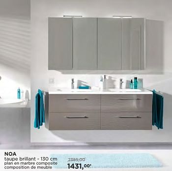 Promoties Noa meubles salle de bains - Storke - Geldig van 04/10/2016 tot 29/10/2016 bij X2O