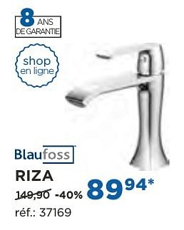 Promotions Riza robinets de lavabo - Blaufoss - Valide de 04/10/2016 à 29/10/2016 chez X2O