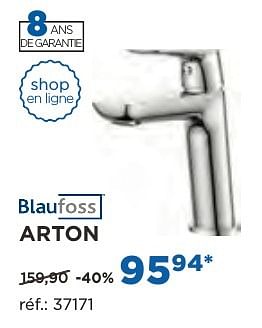 Promotions Arton robinets de lavabo - Blaufoss - Valide de 04/10/2016 à 29/10/2016 chez X2O