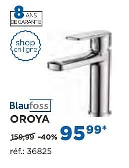 Promoties Oroya robinets de lavabo - Blaufoss - Geldig van 04/10/2016 tot 29/10/2016 bij X2O