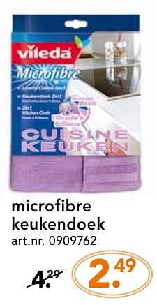 Promoties Microfibre keukendoek - Vileda - Geldig van 10/10/2016 tot 23/10/2016 bij Blokker
