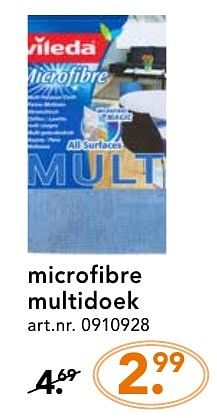 Promotions Microfibre multidoek - Vileda - Valide de 10/10/2016 à 23/10/2016 chez Blokker