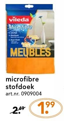 Promoties Microfibre stofdoek - Vileda - Geldig van 10/10/2016 tot 23/10/2016 bij Blokker