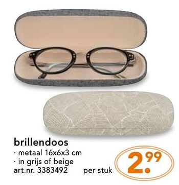 Promoties Brillendoos - Huismerk - Blokker - Geldig van 10/10/2016 tot 23/10/2016 bij Blokker