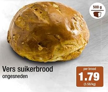 Promoties Vers suikerbrood - Huismerk - Aldi - Geldig van 12/10/2016 tot 19/10/2016 bij Aldi