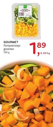 Promotions Gourmet pompoensoepgroenten - Gourmet - Valide de 19/10/2016 à 01/11/2016 chez Alvo