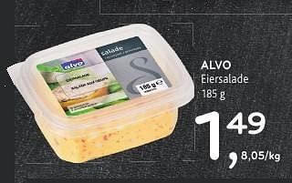 Promoties Alvo eiersalade - Huismerk - Alvo - Geldig van 19/10/2016 tot 01/11/2016 bij Alvo