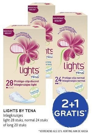 Promotions Lights by tena inlegkruisjes - Tena - Valide de 19/10/2016 à 01/11/2016 chez Alvo