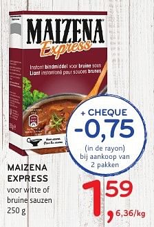 Promoties Maizena express - Maizena  - Geldig van 19/10/2016 tot 01/11/2016 bij Alvo