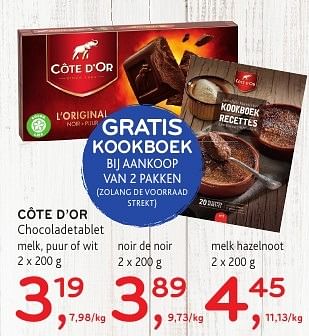 Promoties Côte d`or chocoladetablet - Cote D'Or - Geldig van 19/10/2016 tot 01/11/2016 bij Alvo
