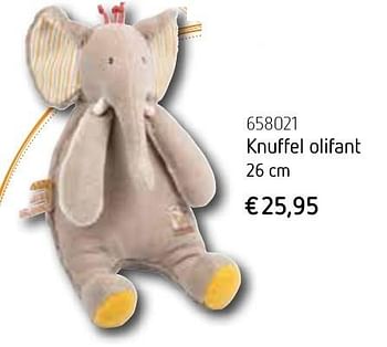 Promotions Knuffel olifant - Produit Maison - De Speelvogel - Valide de 01/10/2016 à 31/12/2016 chez De Speelvogel