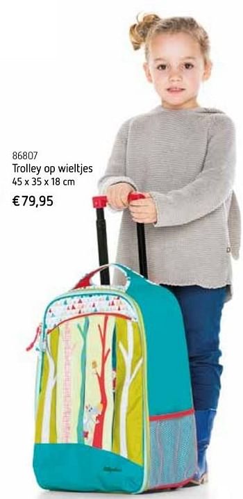 Promoties Trolley op wieltjes - Huismerk - De Speelvogel - Geldig van 01/10/2016 tot 31/12/2016 bij De Speelvogel