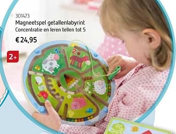 Promotions Magneetspel getallenlabyrint concentratie en leren tellen tot 5 - Haba - Valide de 01/10/2016 à 31/12/2016 chez De Speelvogel