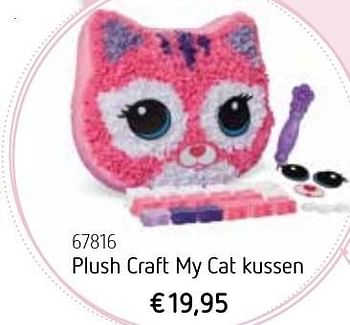 Promoties Plush craft my cat kussen - Plush Craft - Geldig van 01/10/2016 tot 31/12/2016 bij De Speelvogel