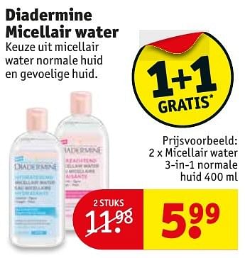 Promotions Diadermine micellair water - Diadermine - Valide de 10/10/2016 à 23/10/2016 chez Kruidvat