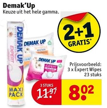 Promoties Demak`up expert wipes - Demak'Up - Geldig van 10/10/2016 tot 23/10/2016 bij Kruidvat