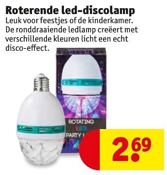Promoties Roterende led-discolamp - Huismerk - Kruidvat - Geldig van 10/10/2016 tot 23/10/2016 bij Kruidvat
