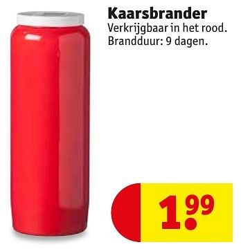 Promotions Kaarsbrander - Produit maison - Kruidvat - Valide de 10/10/2016 à 23/10/2016 chez Kruidvat