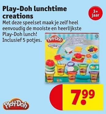 Promoties Play-doh lunchtime creations - Play-Doh - Geldig van 10/10/2016 tot 23/10/2016 bij Kruidvat