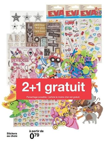 Promoties Stickers au choix - Huismerk - Zeeman  - Geldig van 15/10/2016 tot 21/10/2016 bij Zeeman